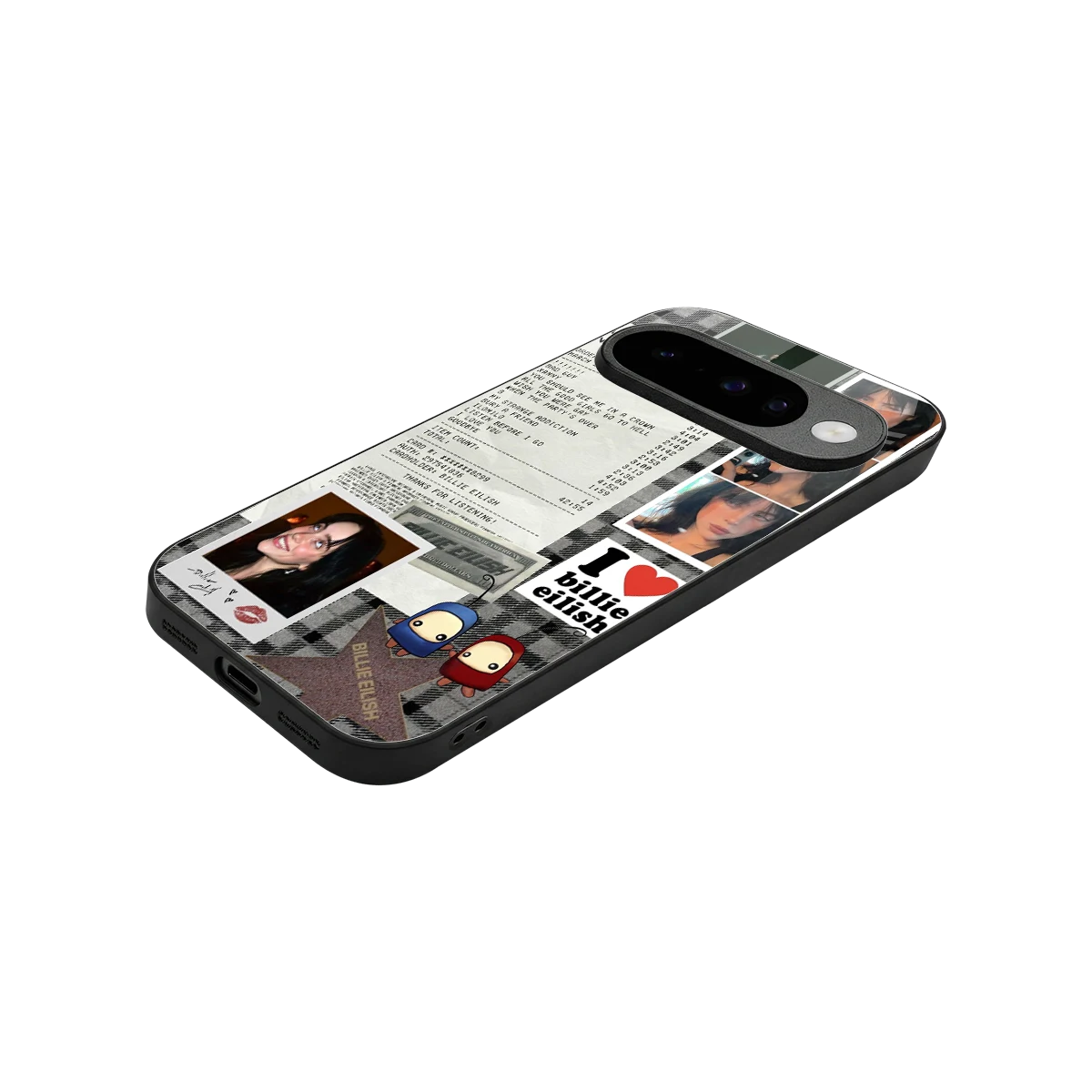 Billie Eilish stylish phone case for google pixel 10 | glossy glass and slim fit