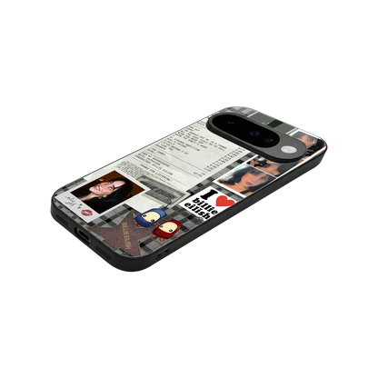Billie Eilish stylish phone case for google pixel 10 | glossy glass and slim fit