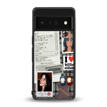 Billie Eilish back phone cover | glass case for google pixel 6 pro