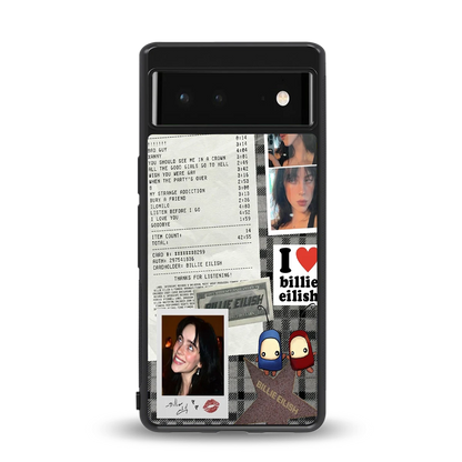 Billie Eilish back phone cover | glass case for google pixel 6a