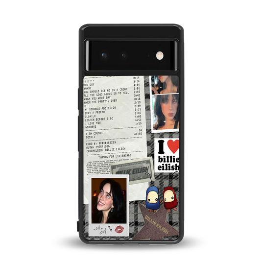 Billie Eilish back phone cover | glass case for google pixel 6a