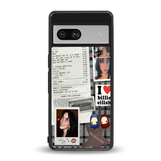 Billie Eilish back phone cover | glass case for google pixel 7a