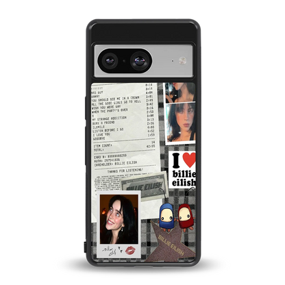 Billie Eilish back phone cover | glass case for google pixel 8