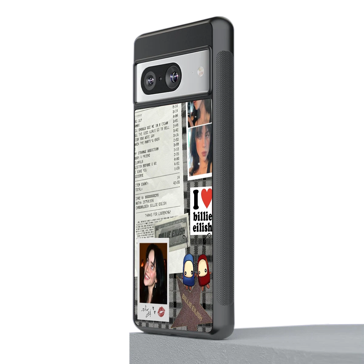Billie Eilish stylish phone case for google pixel 8 | glossy glass and slim fit