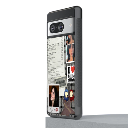 Billie Eilish stylish phone case for google pixel 8 | glossy glass and slim fit