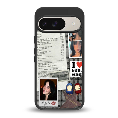 Billie Eilish back phone cover | glass case for google pixel 9