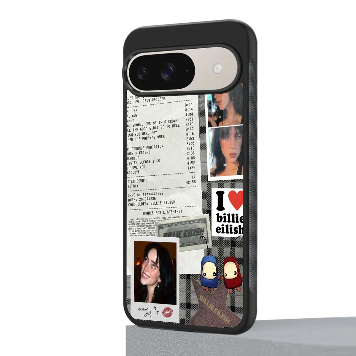 Billie Eilish google pixel 9 mobile cover | shockproof glass phone case