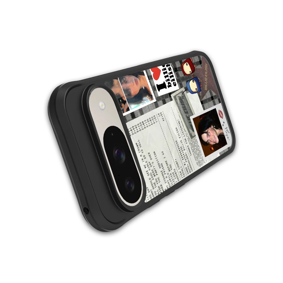 Billie Eilish stylish phone case for google pixel 9 | glossy glass and slim fit