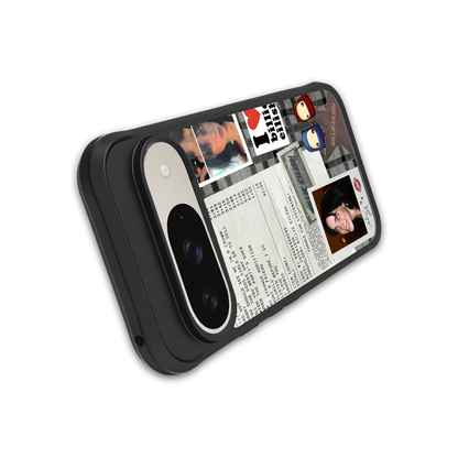 Billie Eilish stylish phone case for google pixel 9 | glossy glass and slim fit