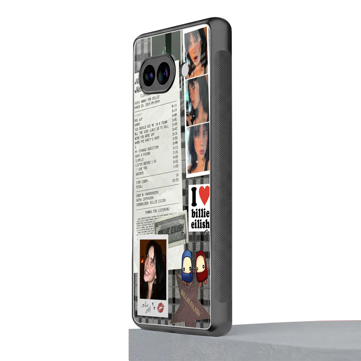 Billie Eilish google pixel 10a mobile cover | shockproof glass phone case