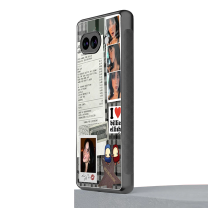 Billie Eilish google pixel 10a mobile cover | shockproof glass phone case