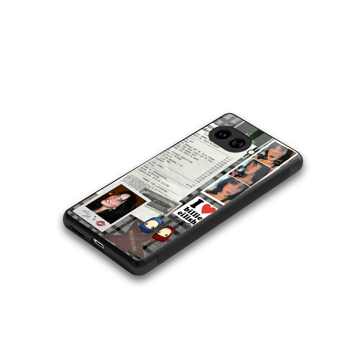 Billie Eilish stylish phone case for google pixel 10a | glossy glass and slim fit