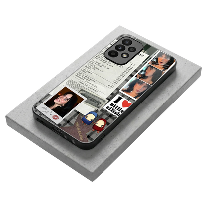 Billie Eilish stylish phone case for samsung galaxy a23 | glossy glass and slim fit