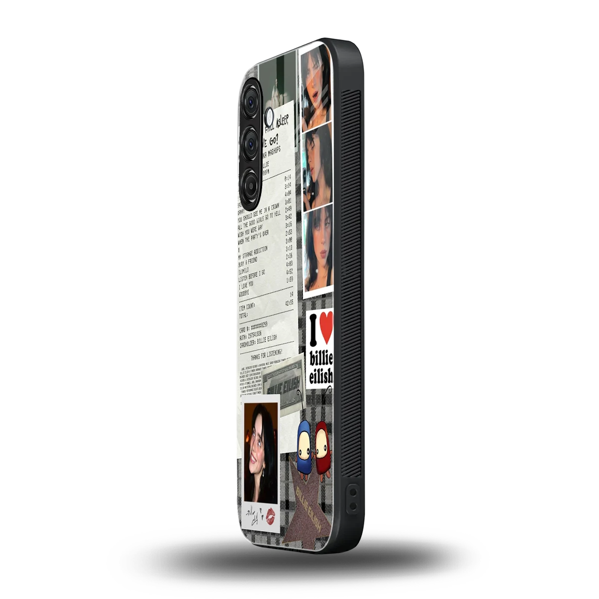 Billie Eilish samsung galaxy a56 5g mobile cover | shockproof glass phone case