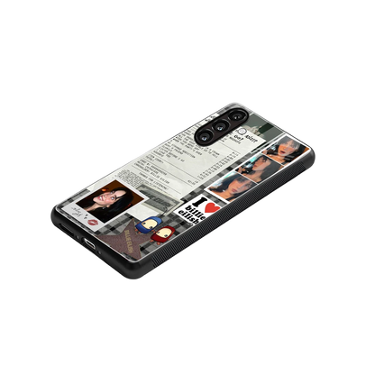Billie Eilish stylish phone case for samsung galaxy m35 5g | glossy glass and slim fit