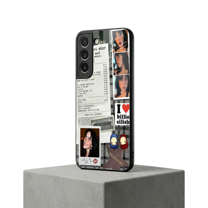 Billie Eilish samsung galaxy s22 mobile cover | shockproof glass phone case