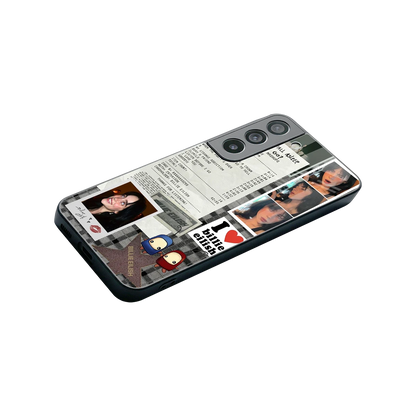 Billie Eilish stylish phone case for samsung galaxy s22 | glossy glass and slim fit