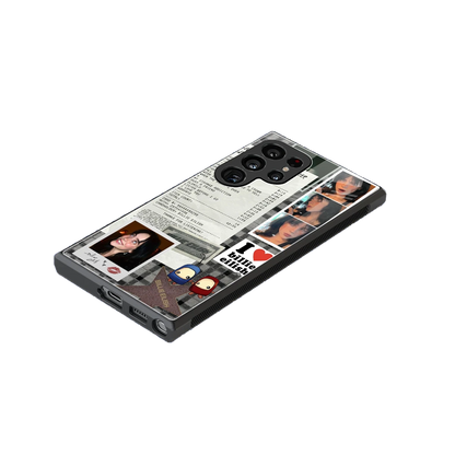 Billie Eilish stylish phone case for samsung galaxy s23 ultra | glossy glass and slim fit
