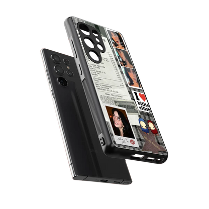 Billie Eilish sleek samsung galaxy s26 ultra cover with tempered glass back and TPU edges