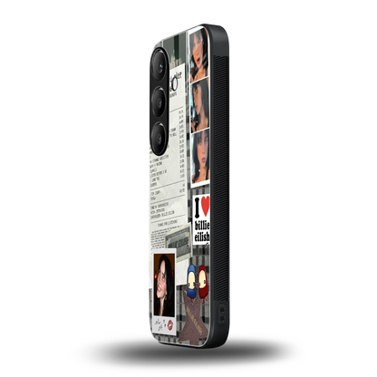 Billie Eilish samsung galaxy s24 fe mobile cover | shockproof glass phone case