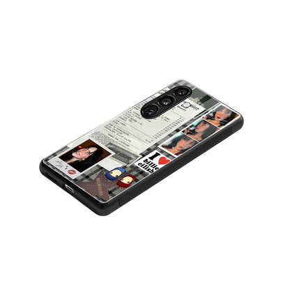 Billie Eilish stylish phone case for samsung galaxy s23 fe | glossy glass and slim fit