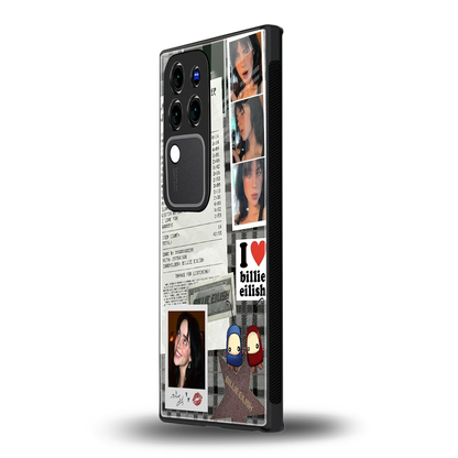Billie Eilishvivo v30 pro mobile cover | shockproof glass phone case