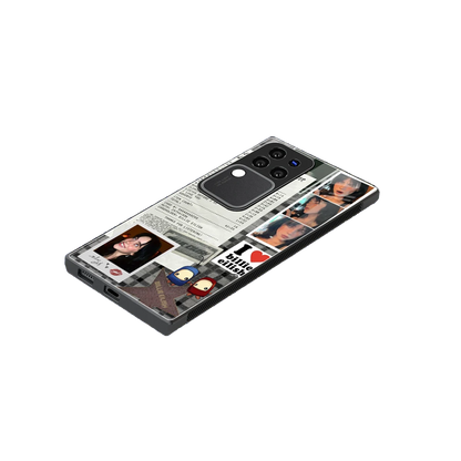 Billie Eilish stylish phone case forvivo v30 pro | glossy glass and slim fit