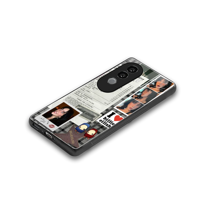 Billie Eilish stylish phone case for vivo v40e | glossy glass and slim fit