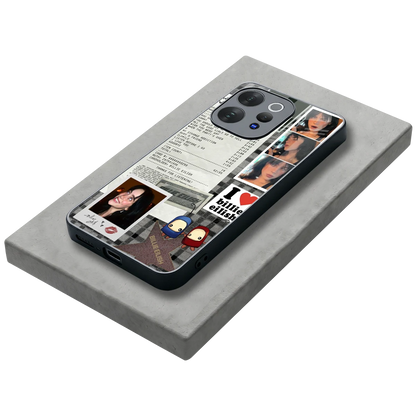 Billie Eilish stylish phone case for vivo v70 | glossy glass and slim fit