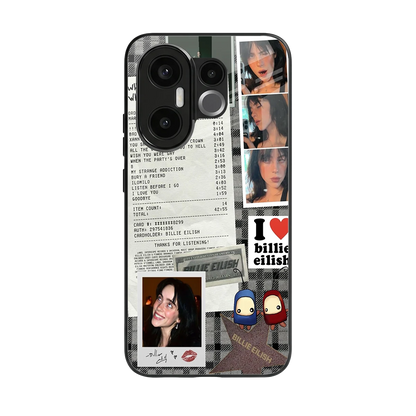 Billie Eilish back phone cover | glass case for vivo x200 fe