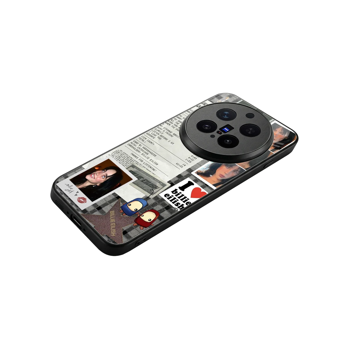 Billie Eilish stylish phone case for vivo x300 pro | glossy glass and slim fit