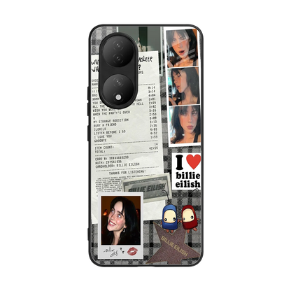 Billie Eilish back phone cover | glass case for Vivo-y100