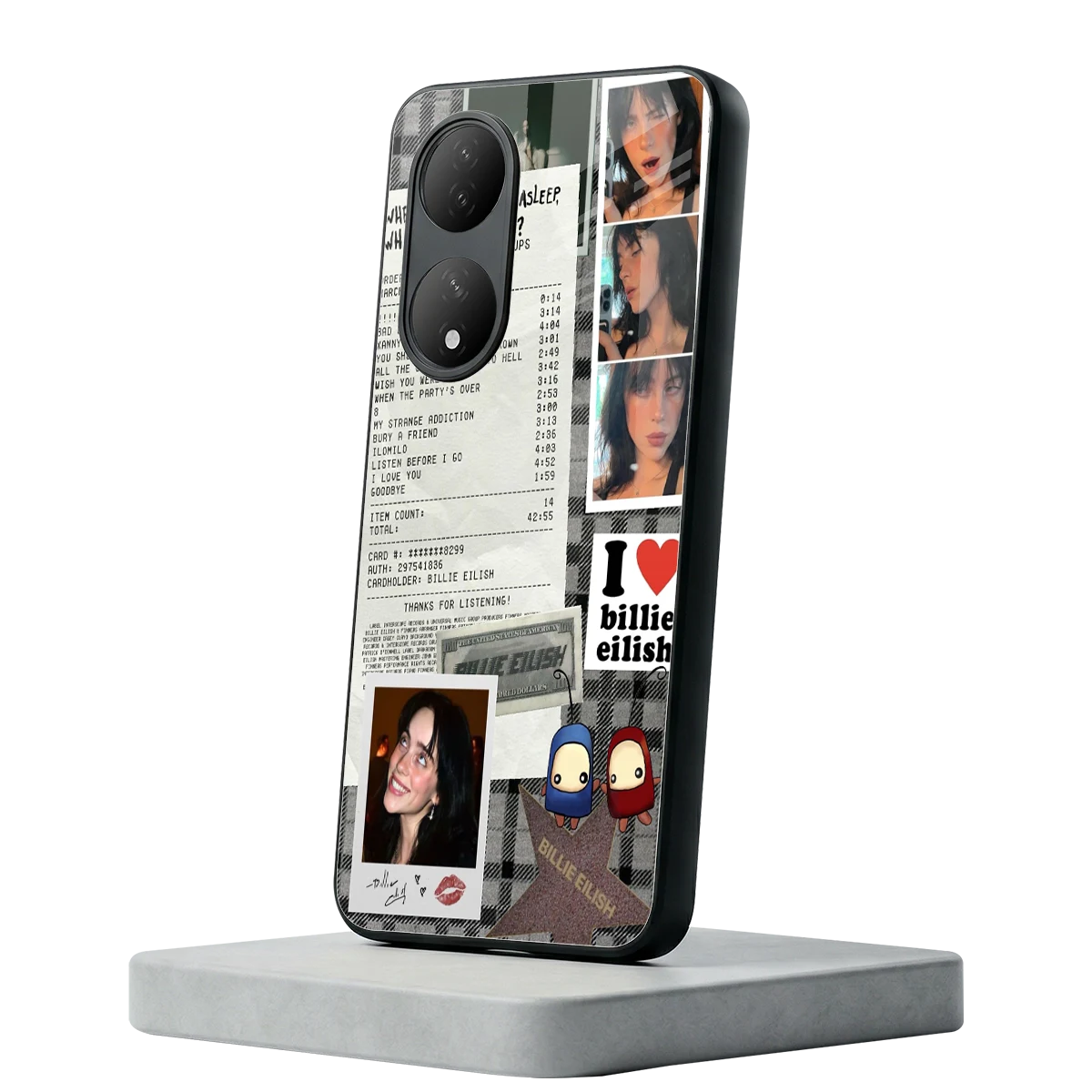 Billie Eilish Vivo-y100 mobile cover | shockproof glass phone case