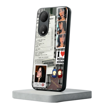Billie Eilish Vivo-y100 mobile cover | shockproof glass phone case