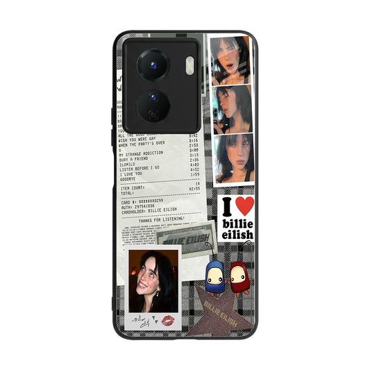 Billie Eilish back phone cover | glass case for vivo y16