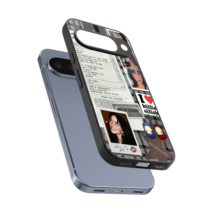 Billie Eilish sleek google pixel 10 cover with tempered glass back and TPU edges