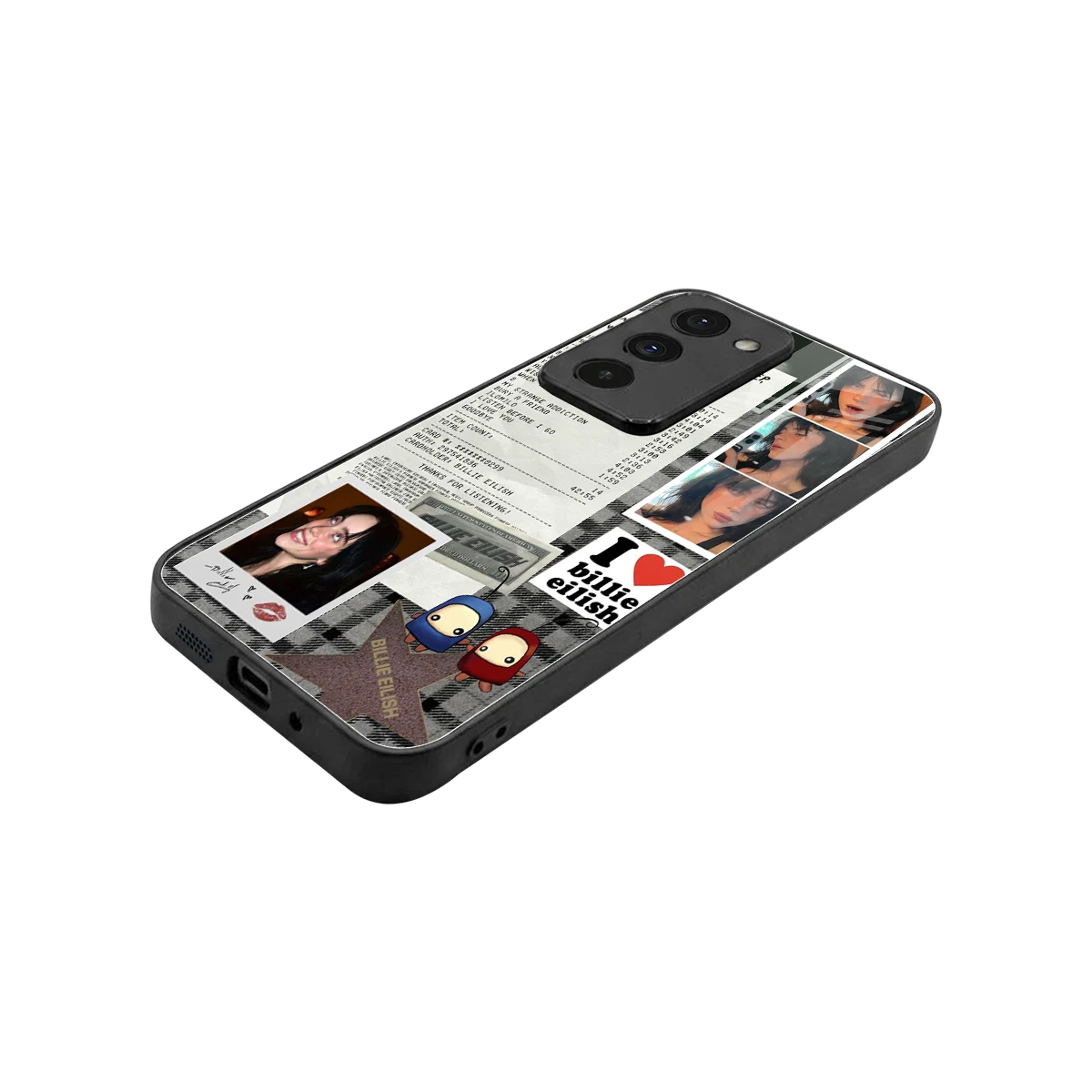 Billie Eilish stylish phone case for redmi 15 5g | glossy glass and slim fit