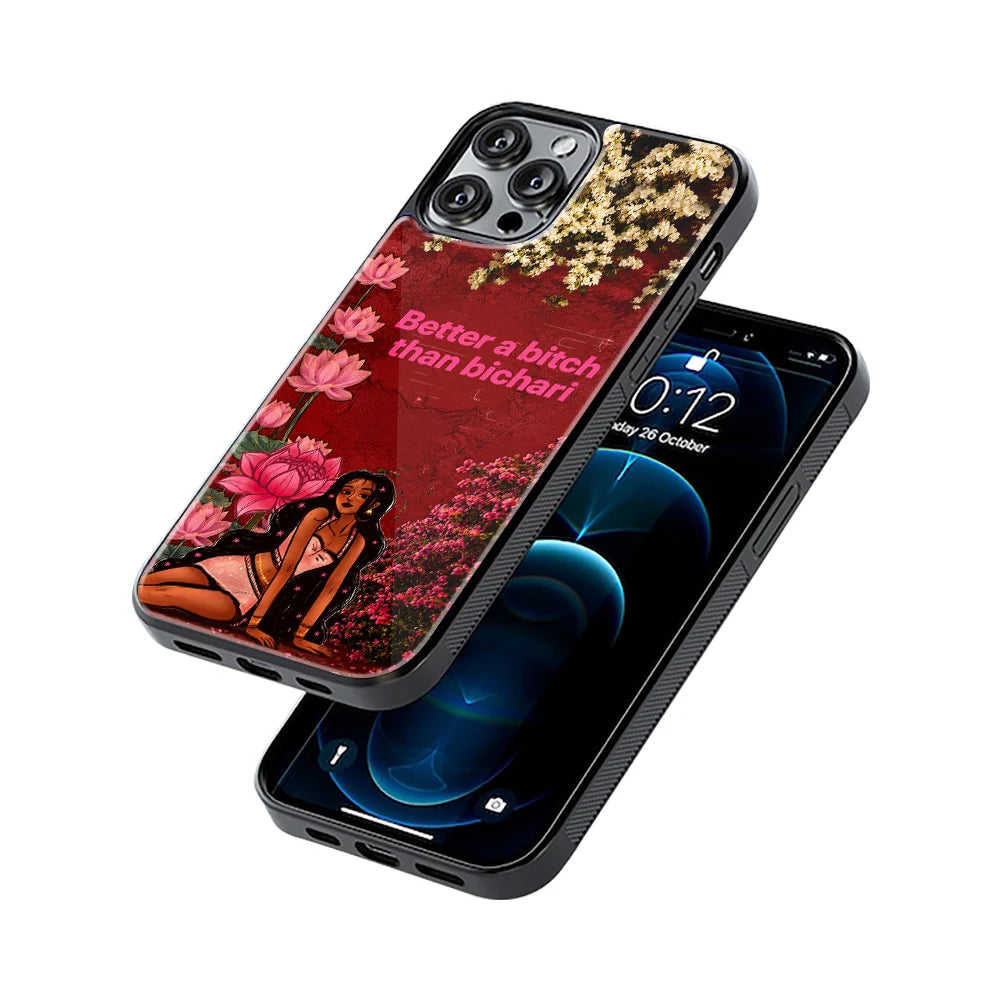 Protective Glass Back Phone Case Compatible with iPhone, Samsung, OnePlus, Pixel & More