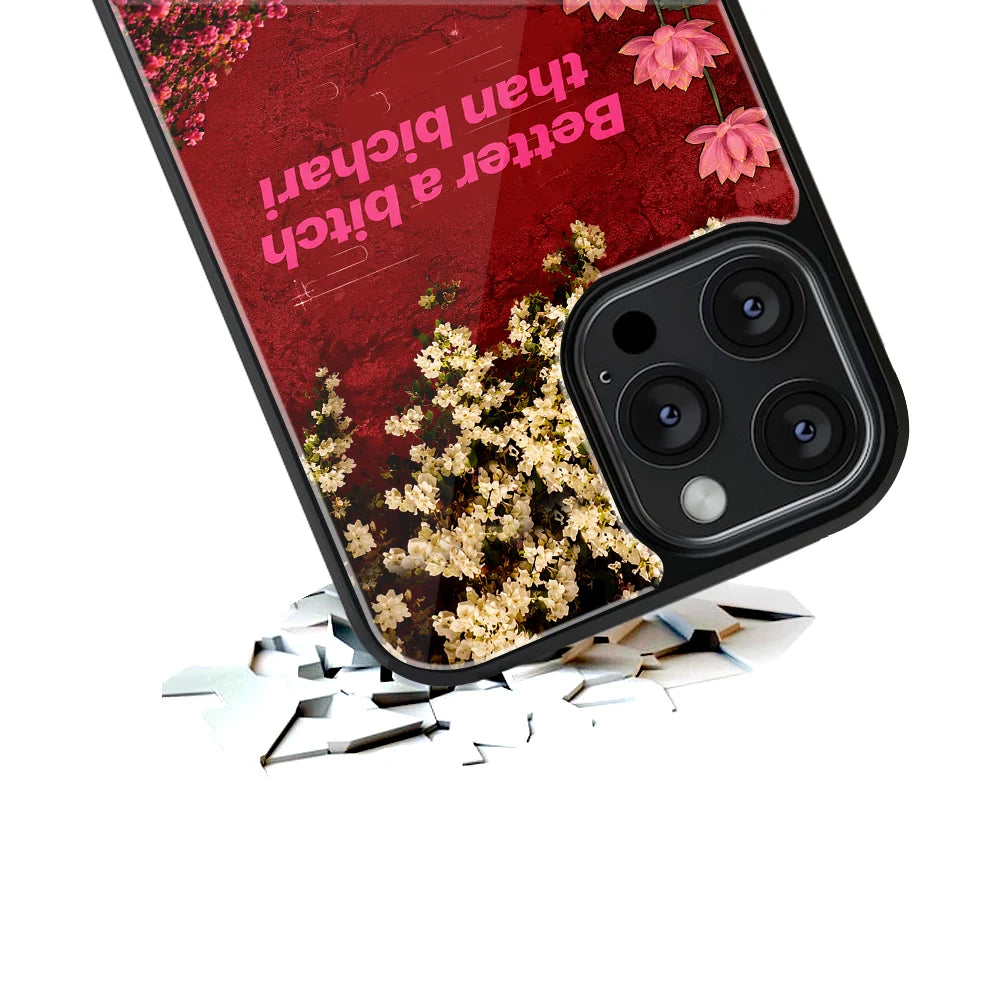 Durable Glass Back Mobile Case for iPhone, Samsung, OnePlus, Google Pixel, Redmi, Vivo, Oppo
