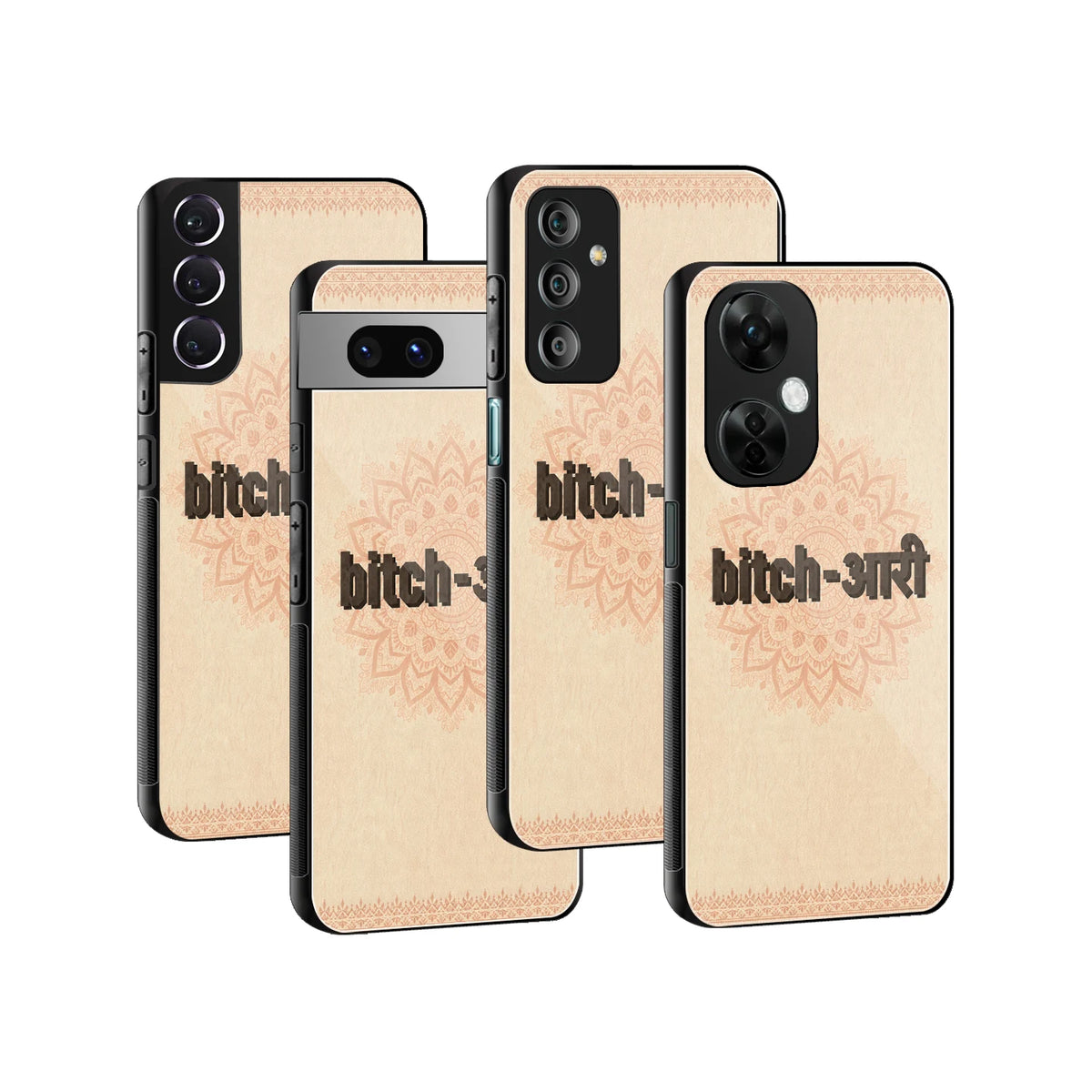 Stylish Glass Back Case for All Smartphones iPhone, Samsung, OnePlus, Pixel, Redmi, Oppo, Vivo, Motorola