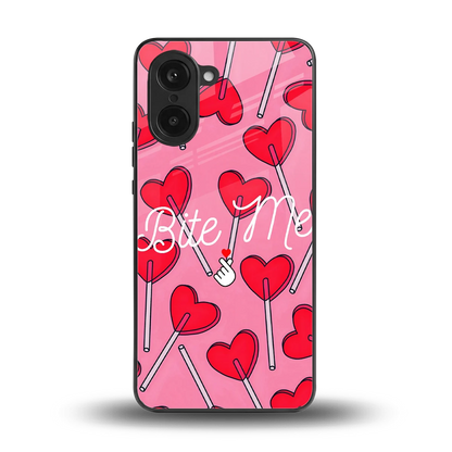 Bite Me back phone cover | glass case for oneplus nord ce5 5g