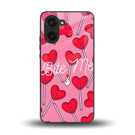 Bite Me back phone cover | glass case for oneplus nord ce5 5g