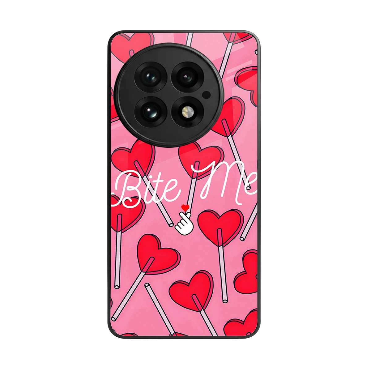 Bite Me back phone cover | glass case for oneplus 13