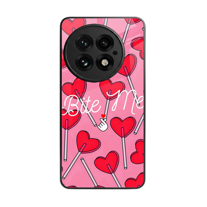 Bite Me back phone cover | glass case for oneplus 13