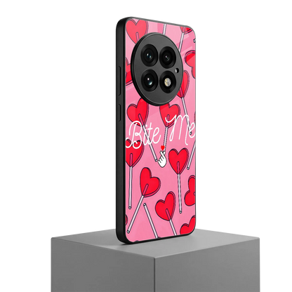Bite Me oneplus 13 mobile cover | shockproof glass phone case