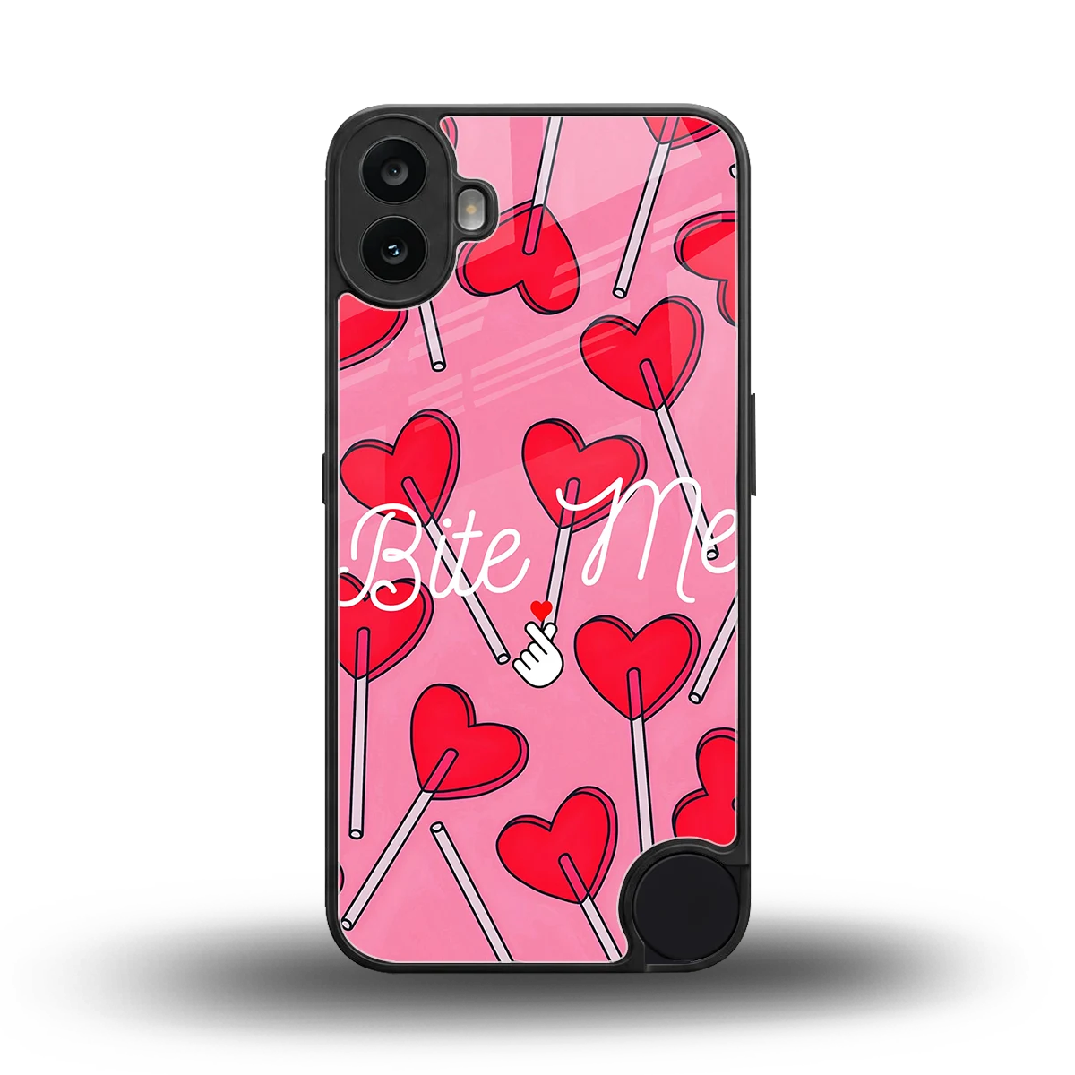 Bite Me back phone cover | glass case for cmf nothing phone 1