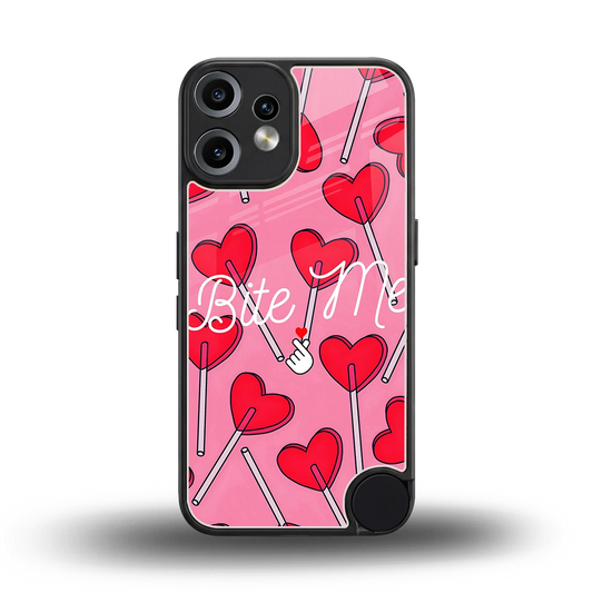 Bite Me back phone cover | glass case for cmf nothing phone 2 pro