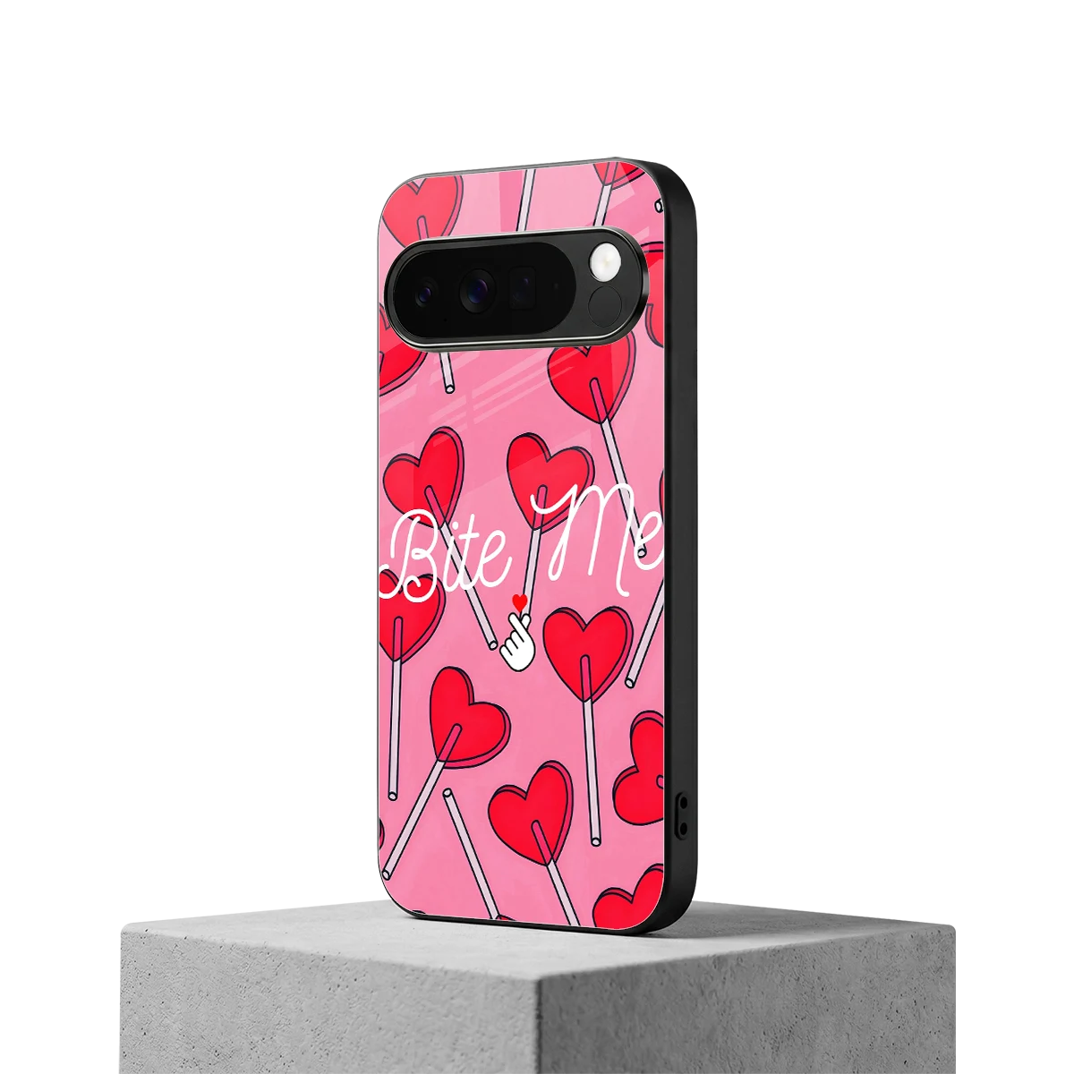 Bite Me google pixel 10 pro xl mobile cover | shockproof glass phone case