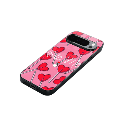 Bite Me stylish phone case for google pixel 10 pro xl | glossy glass and slim fit