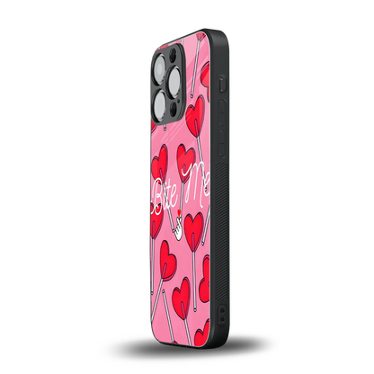 Bite Me iphone 13 pro mobile cover | shockproof glass phone case